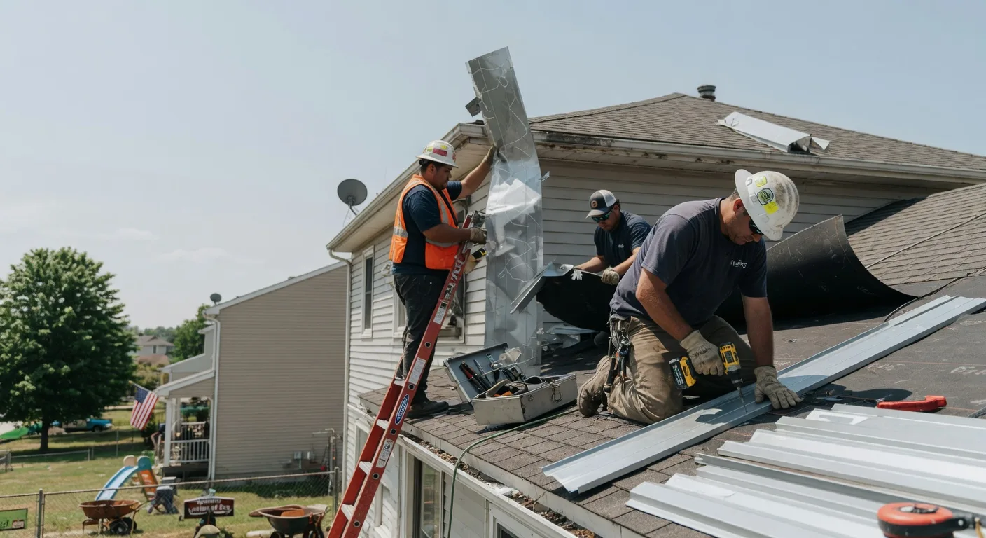 Storm Damage Metal Roof Repair in Crowheart, WY